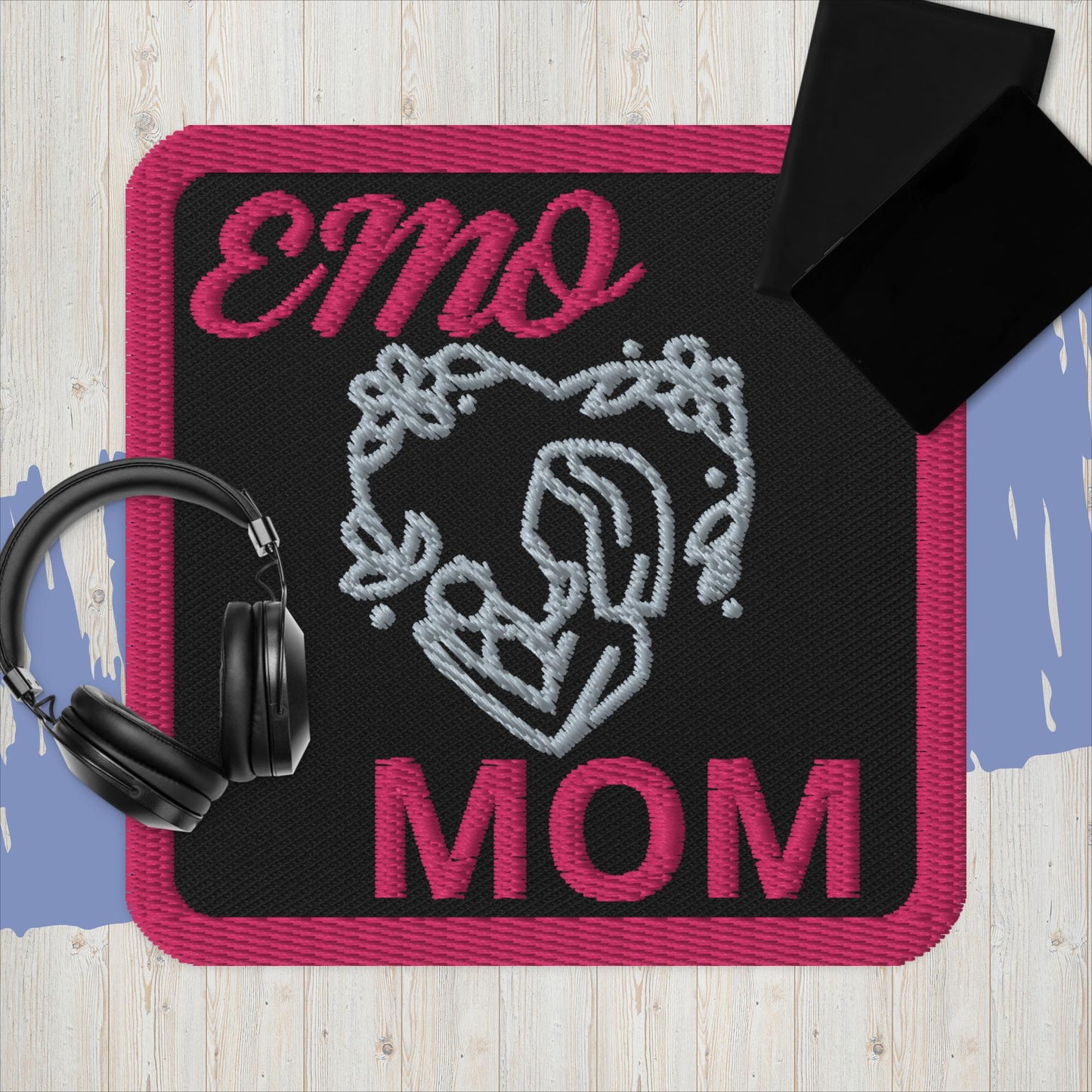 Emo Mom Embroidered Patch